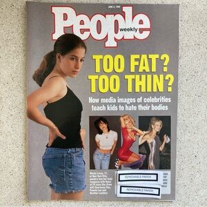 TOO FAT? TOO THIN?  Article People Magazine June 3 1996 Address Label Attached